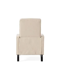 Streamdale Furniture Minimalist Beige Fabric Push Back Chair