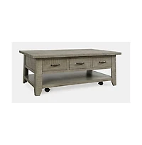 Jofran Rustic Farmhouse Solid Wood 50" Coffee Table