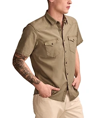 Lucky Brand Men's Short-Sleeve Regular-Fit Western Shirt