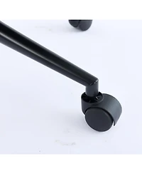 Streamdale Furniture Antique Pu Leather Office Chair with High Backrest & Swivel