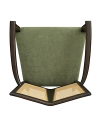 Streamdale Furniture Streamdale Rattan Back Dining Chair - Modern Farmhouse Accent Armchair