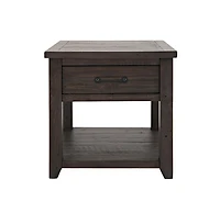 Jofran Madison County Rustic Reclaimed Pine Farmhouse Harris End Table