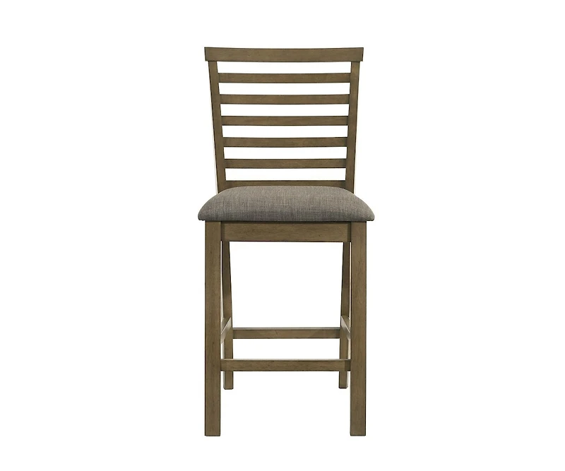 Liberty Furniture Upholstered Ladder Back Dining Chair - Counter Height - Set of 2 - Sandstone