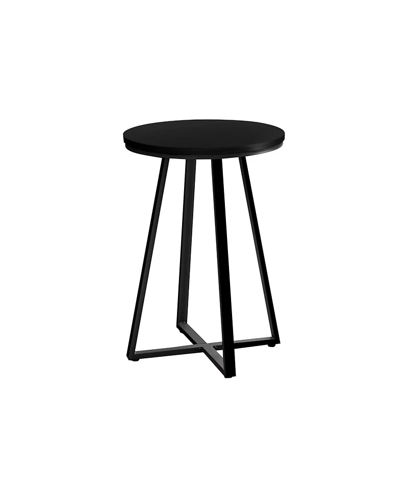 Lovmor Accent Table, Side, Round, End, Nightstand, Lamp, Living Room, Bedroom, Laminate, Metal, Contemporary, Modern