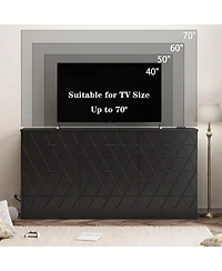 gaomon 9 Drawer Dresser, 63'' Dresser for Bedroom with Power Outlet, Modern Hallway, Living Room