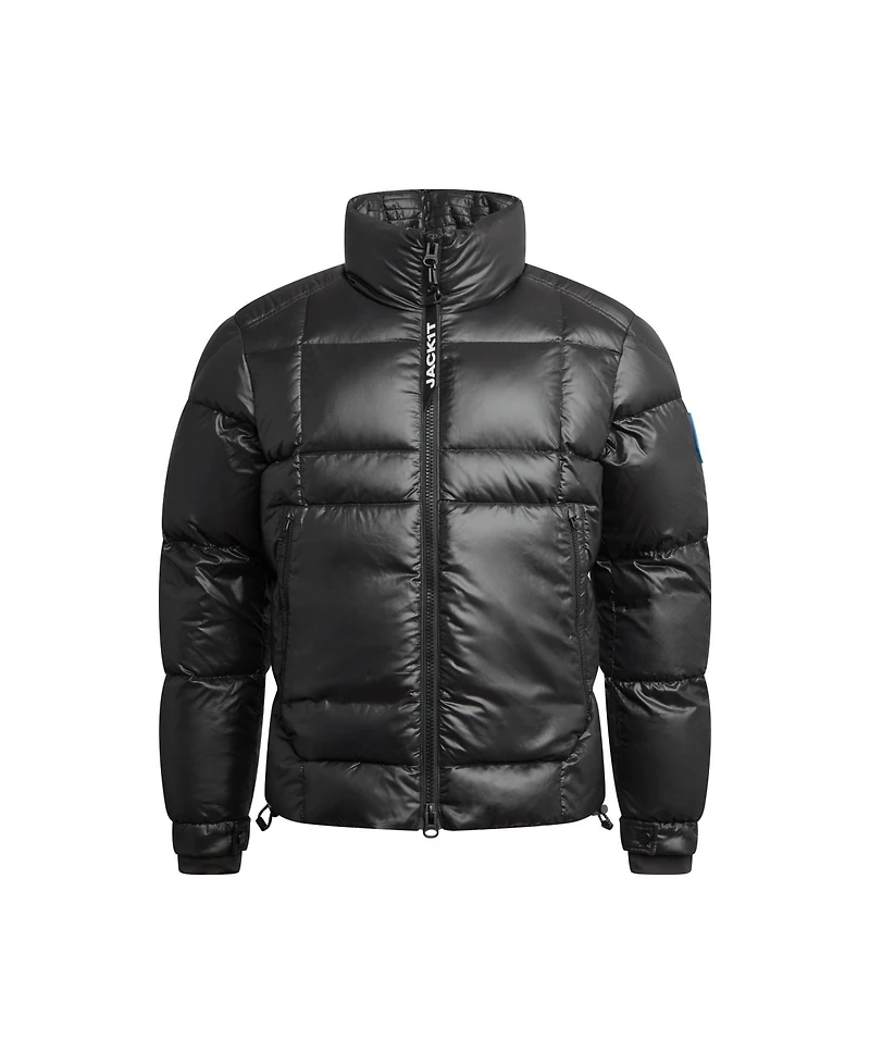JACK1T Men's Ez Boxed Funnel Neck Puffer Jacket