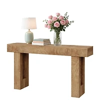 gaomon 63" Long Console Table, Wooden Entry Table for Entryway, Rustic Sofa Tables Behind Couch, Foyer Hallway Tables for Entryway