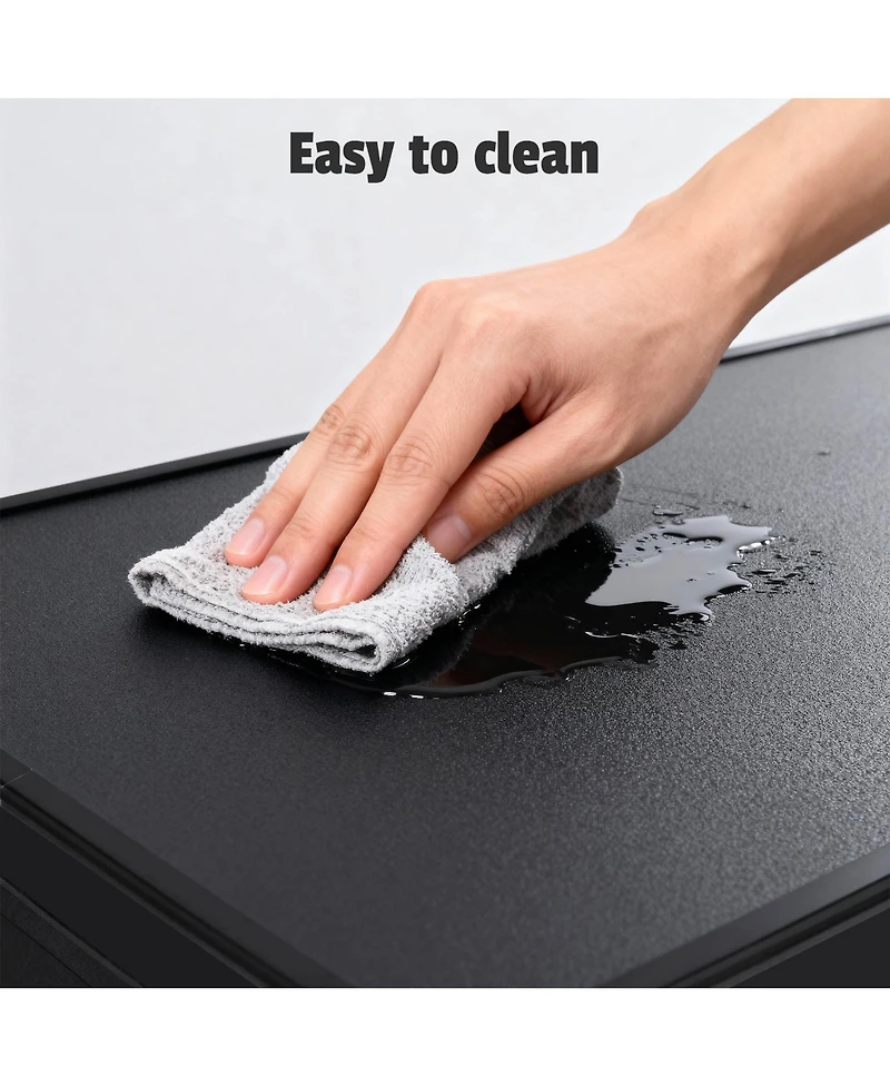 InstaHibit Ez Go Portable Bar Table Shimmer Decor with Carry Bag Black Skirt for Wedding Camping Tradeshow Party