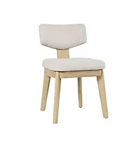 Tate Mid-Century Modern Split Back Upholstered Dining Chair (Set of 2)