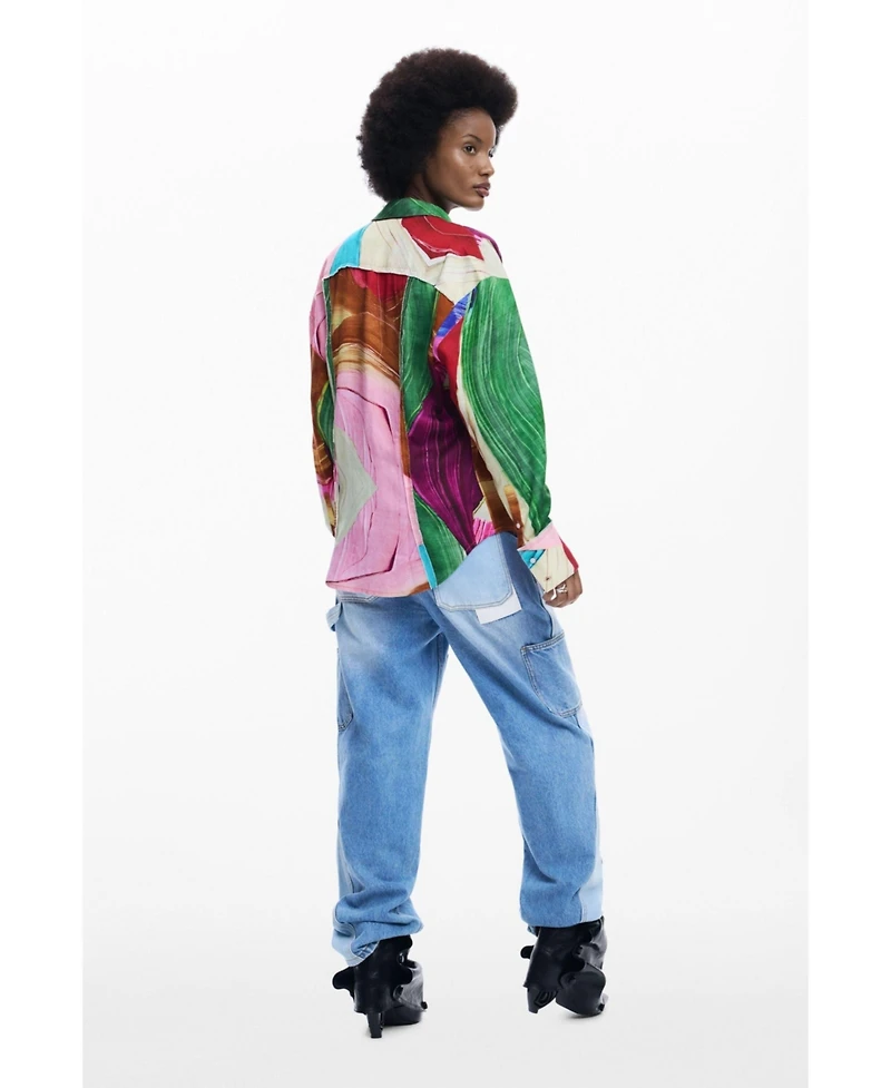 Desigual Women's Fitted printed shirt