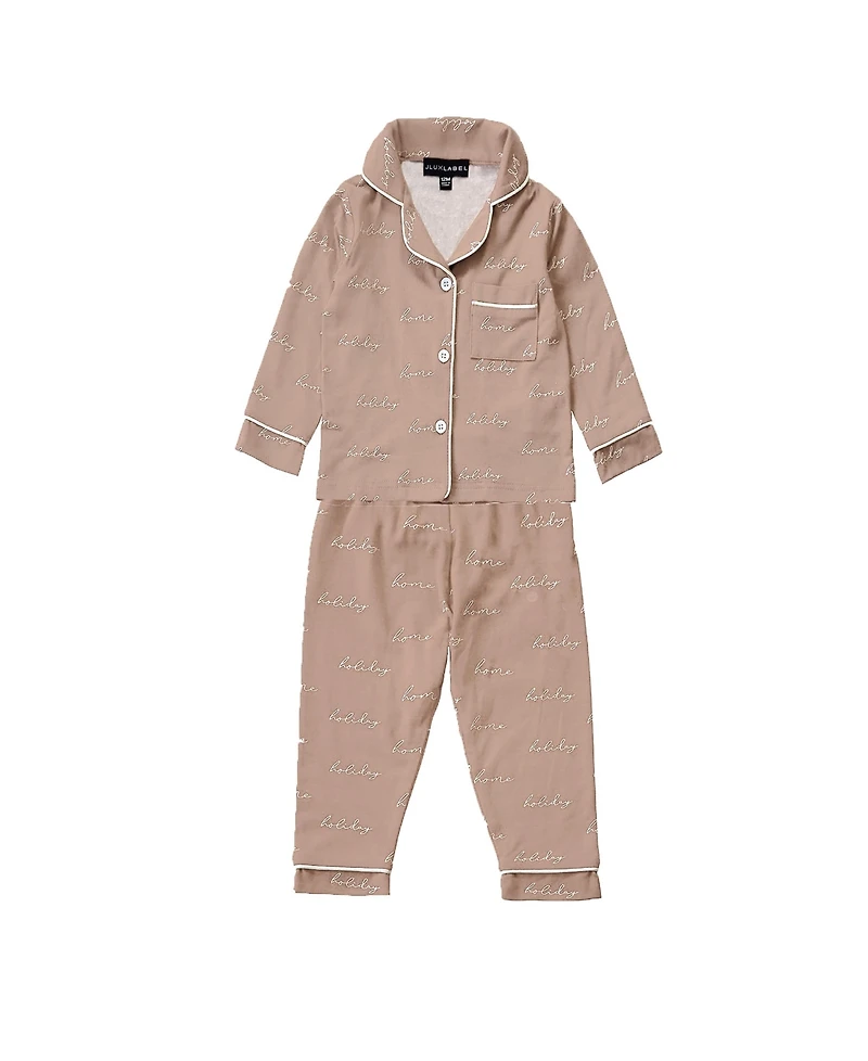 Jluxlabel Kids Home For The Holidays Pajama Set