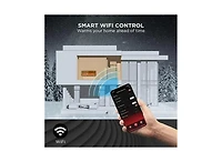 Gaomon 80" Recessed & Wall Mounted Electric Fireplace Heater, WiFi Remote, Multicolor Flame, 750-1500W for Living Room