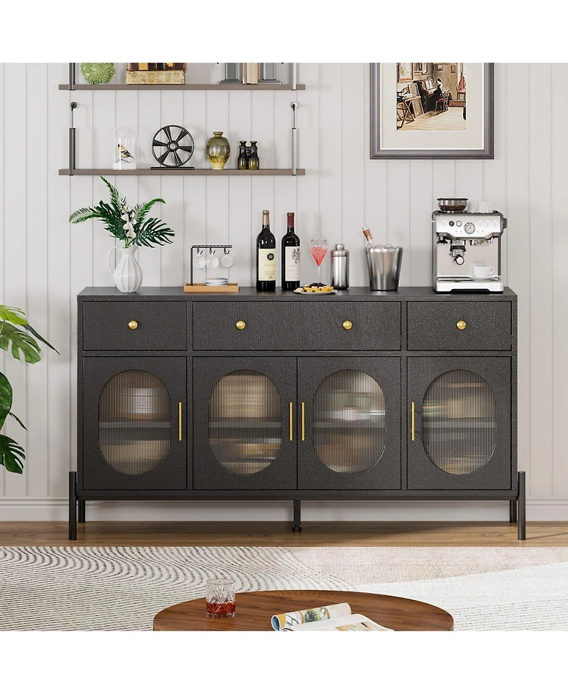 gaomon Buffet Cabinet with Storage,62'' Large Sideboard