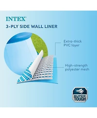 Intex Easy Set 15ft x 33in Inflatable Kid Family Swimming Pool with Filter Pump