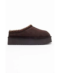 Forever & Always Shoes Women's Avelia Leather Winter Slippers
