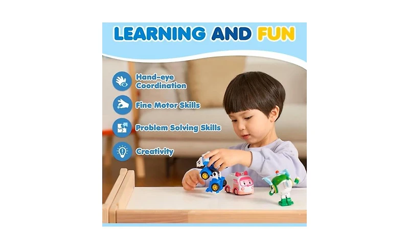 Robocar Poli 2PCS 4" Transforming Robots (Poli & Helly)