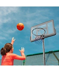 Mecale 44-Inch Adjustable Basketball Hoop, 4–10 ft Portable Backboard System with Wheels and Fillable Base