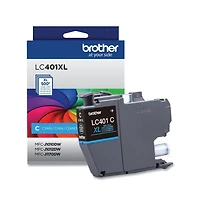 Brother LC401XLCS 500 Page-Yield High-Yield Ink - Cyan