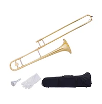 Hongge B Flat Brass Trombone with Mouthpiece