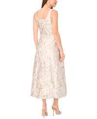 Msk Women's Sleeveless Square Neck Dress