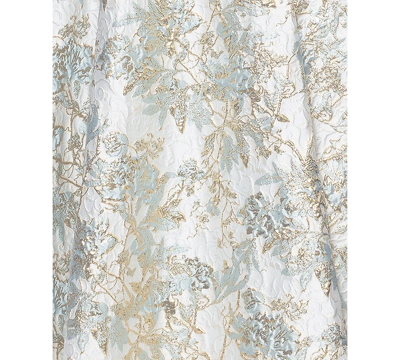 Xscape Petite Long Brocade Halter Neck Ball Gown