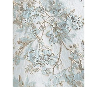 Xscape Plus V-Neck Glitter Brocade Long Ball Gown