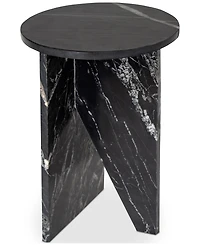 Grace 20" Marble Round Accent Table