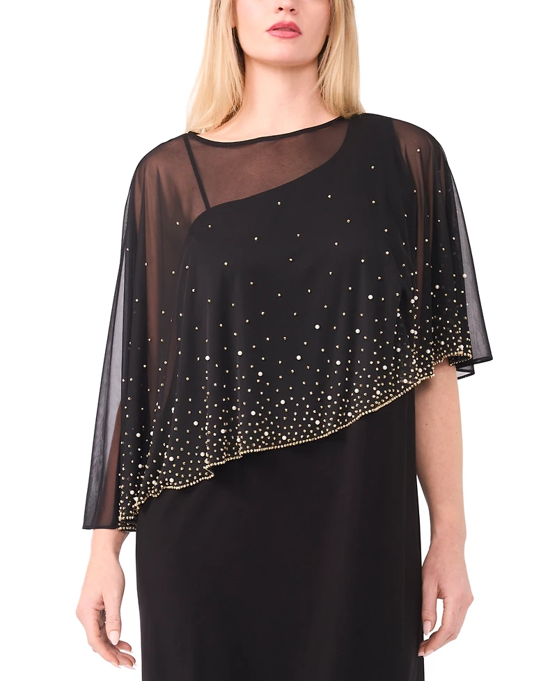 Msk Plus Embellished Crew Neck Maxi Dress