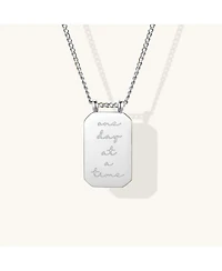 Mantra One Day At A Time Note To Self Silver