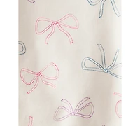 Carter's Baby Girls' Bow Print Top, Bodysuit and Pants, 3-Piece Set