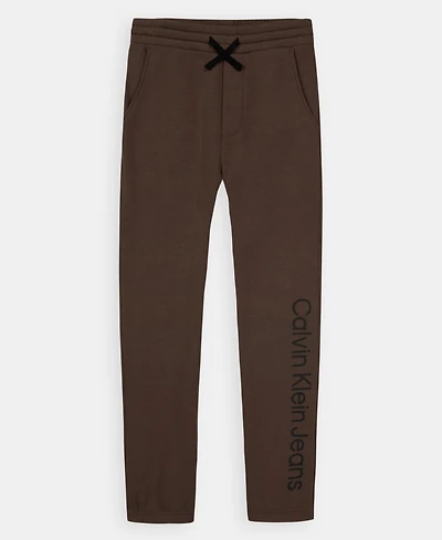 Calvin Klein Boys' 8-20 Fleece Drawstring Jogger Pants