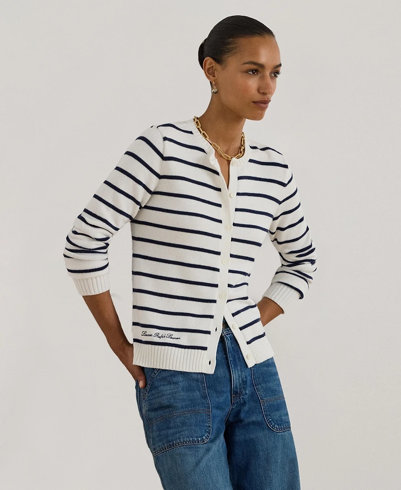 Lauren Ralph Women's Striped Cardigan