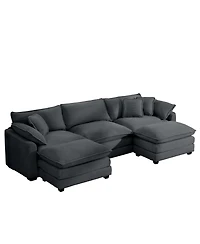 Streamdale Furniture Oversized Modular Corduroy Sofa Set