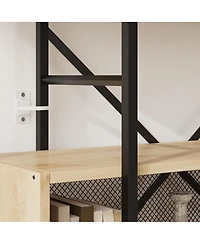 Gaomon 71.3" 6-Tier Bookshelf, Tall Industrial Bookcase with Open Display & Storage Organizer for Home Office