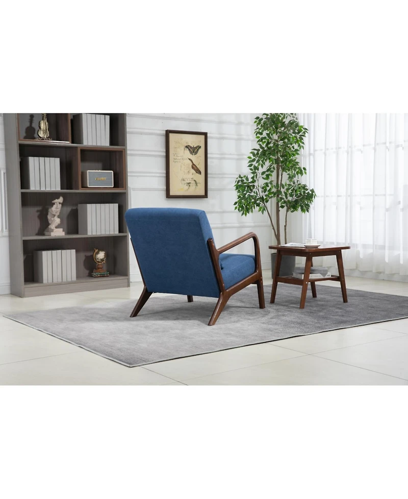 Streamdale Furniture Mid Century Modern Chair with Wood Frame and Cushion