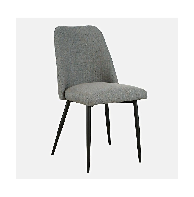 Jofran 2 Pc Solid Wood Curved Back Spindle Dining Chair Set