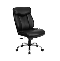Emma+Oliver 400 lb. Big & Tall High Back Full Headrest Ergonomic Office Chair w/ Chrome Base