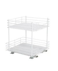 Household Essentials Glidez Steel Pull-Out Storage Organizer, 2 -Tier Design