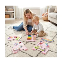 Hongge Kids Montessori Sensory Wall Busy Board with Eleven Learning Activities
