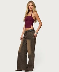 Edikted Womens Dara Halter Top