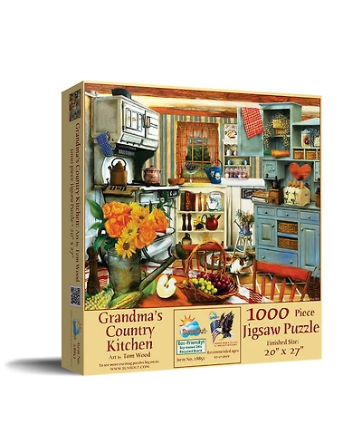 SunsOut Grandma's Country Kitchen 1000 piece Jigsaw Puzzle for Adults