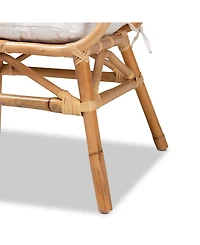 Furniture Benicia 23" Rattan Bohemian Dining Chair