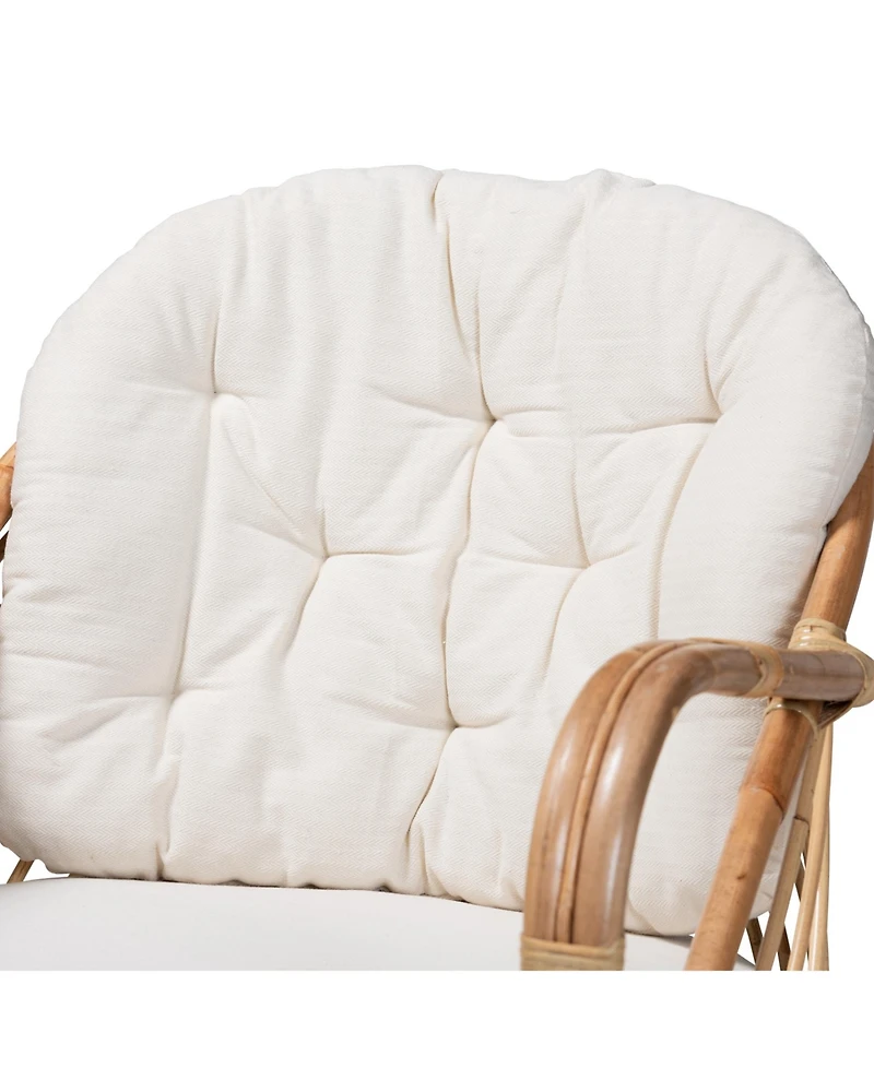 Furniture Aliane 30" Rattan Bohemian Armchair