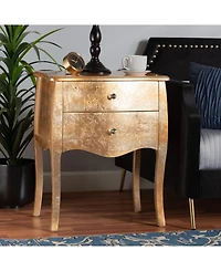 Furniture Patrice 22.8" Wood 2-Drawer End Table