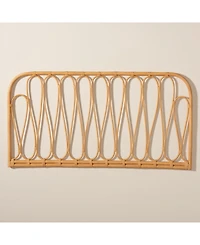 Furniture Carrick 2" Rattan Bohemian Queen Wall-mount Headboard