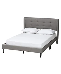 Boxton Studio Casol 88.4" Fabric Mid-Century Queen Platform Bed