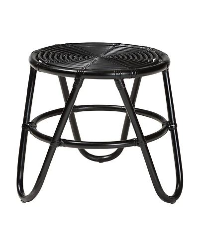 Furniture Pertessa 17.7" Rattan Bohemian End Table