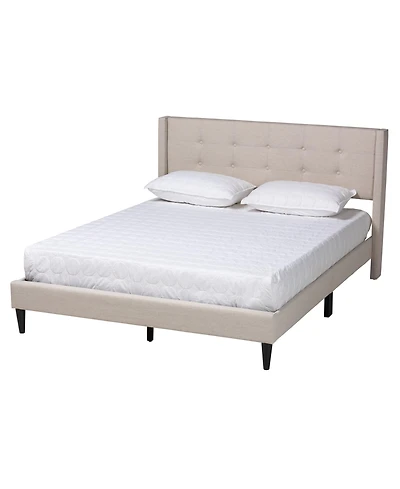 Boxton Studio Casol 60.6" Fabric Mid-Century Full Platform Bed