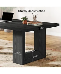Tribesigns Home Office Desk, 62.99" Large Farmhouse Executive Computer Table, Writing Table