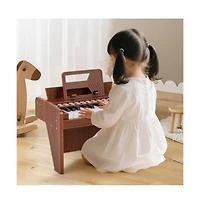 Hongge Kids Mini Digital Piano Keyboard with Lighted Teaching Mode and 25 Keys